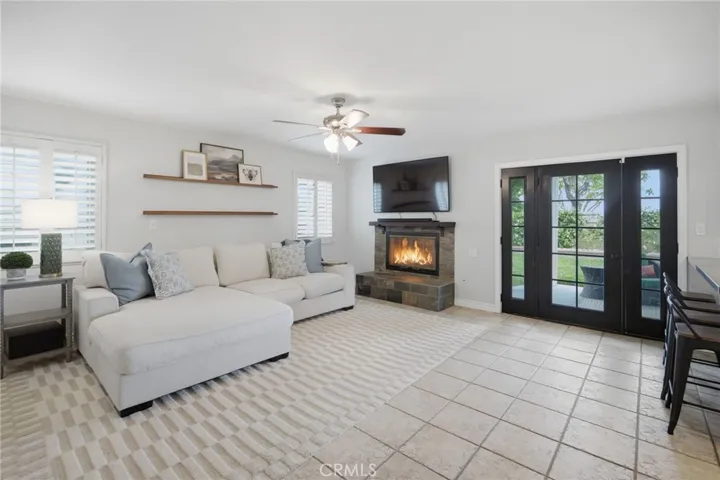 Digitally altered - fire added to fireplace