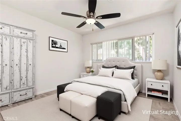 Virtually Staged Bedroom