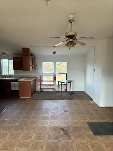 Living room to dining area.