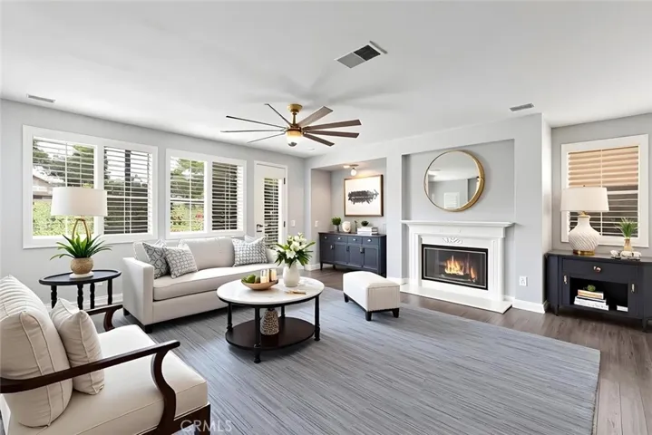 Family Room Virtually Staged