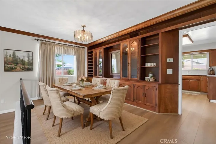 Dining Room virtually staged