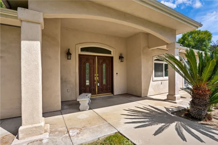 Front entryway to main house