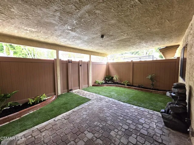 Private Back patio