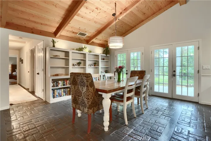Dining Area w/Built In Cabinets