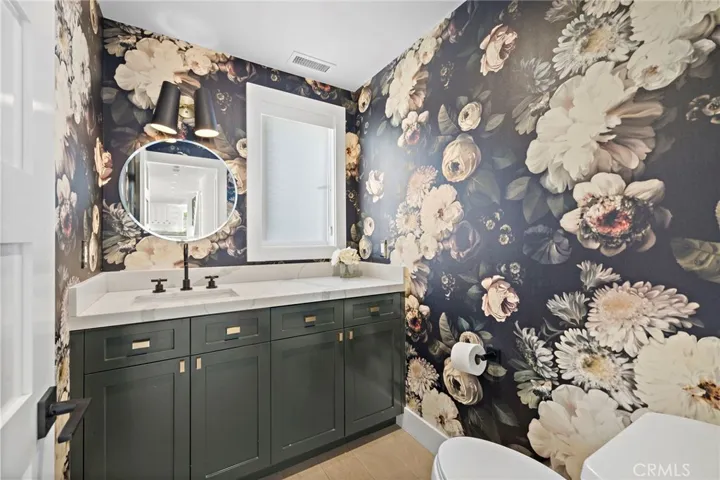 Downstairs powder bathroom