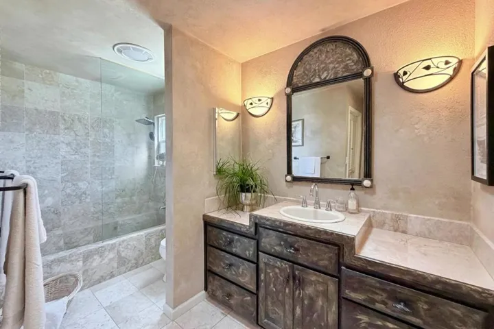 Primary bathroom.