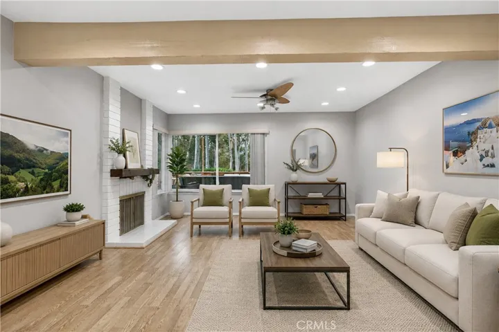 Living Room Digitally Staged