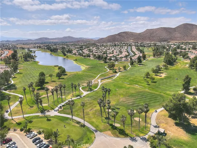 Aerial of golf course