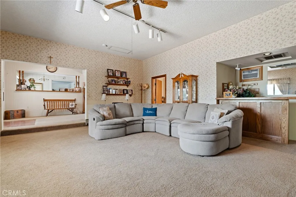 Family Room with Built in Bar