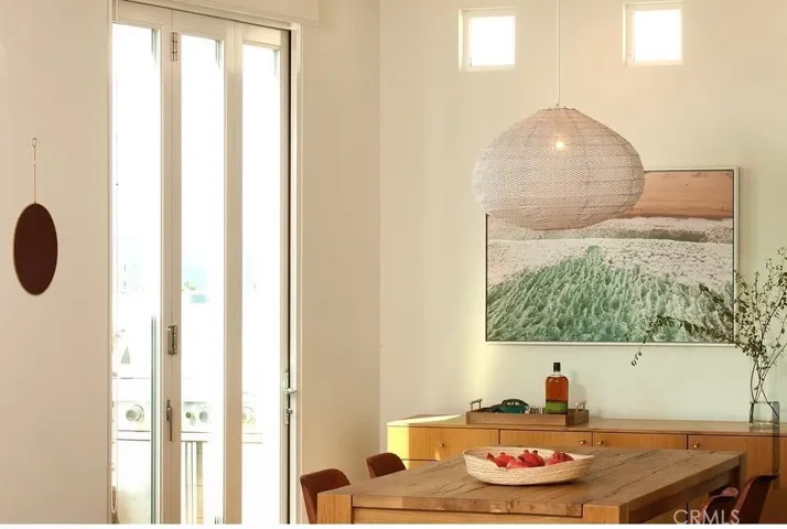 Dining area with ocean views