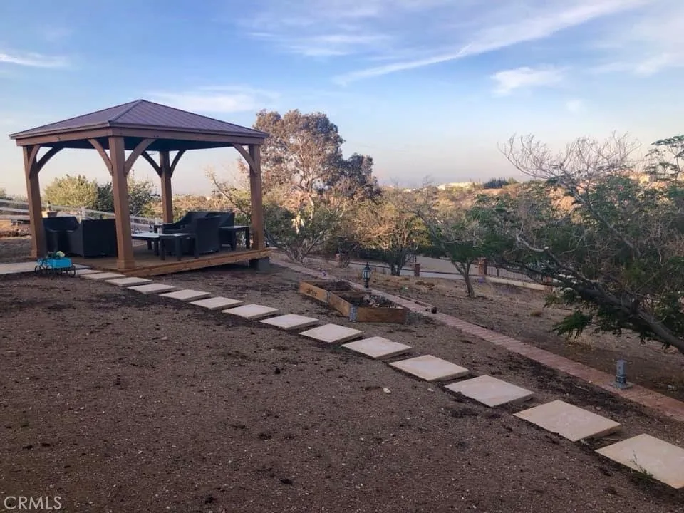 gazebo in frontyard