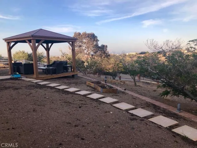 gazebo in frontyard