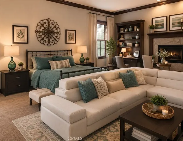 AI Digitally Altered Master Bedroom