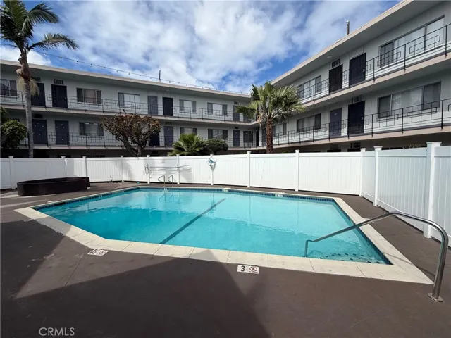 Pool with fence