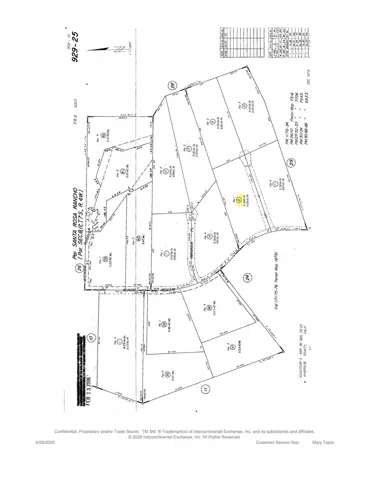 Parcel Map Showing Approximate Property Boundaries