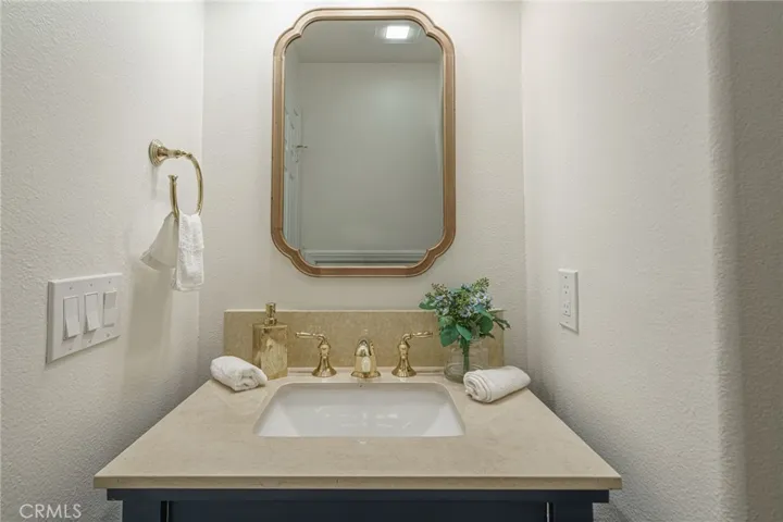 Downstairs powder room.