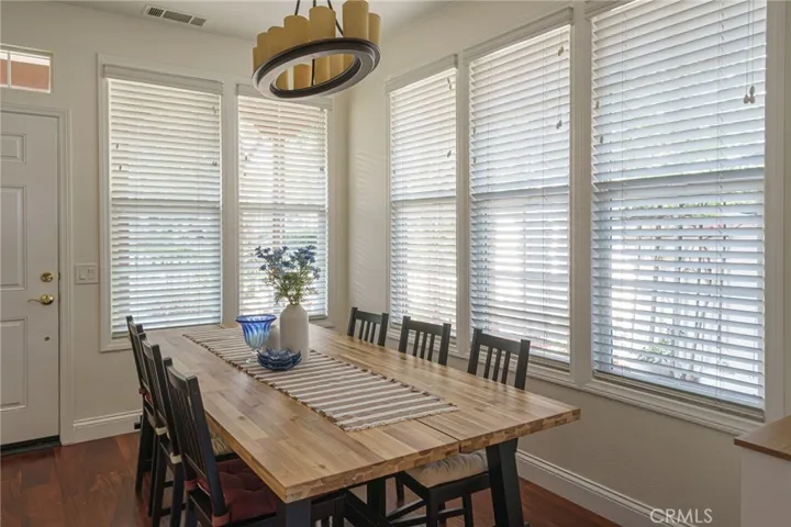 Open concept dining area wrapped in natural light.