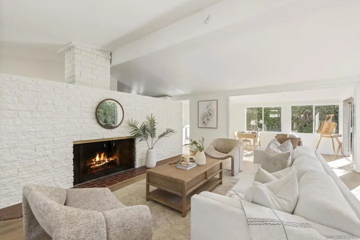 Living Room with gas fireplace