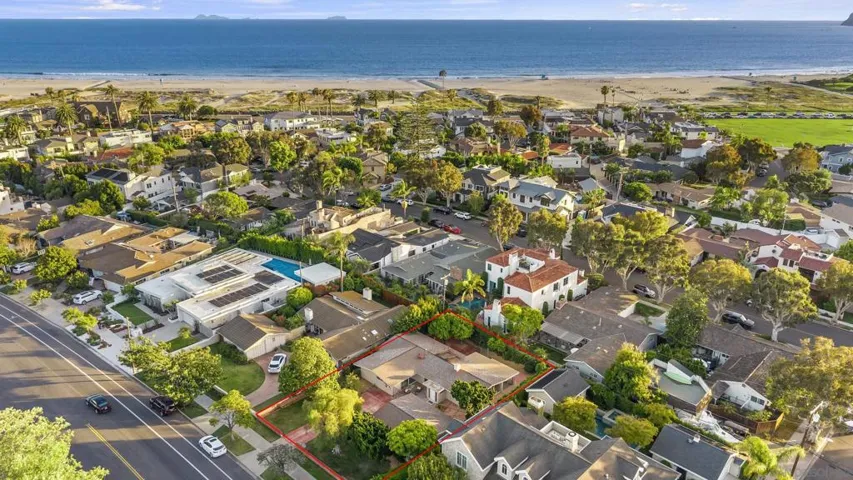 Aerial View of the property in Coronado CA