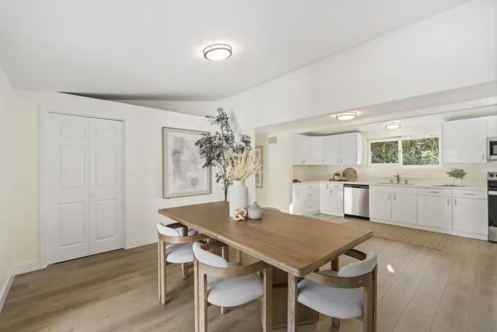 Spacious bright dining room