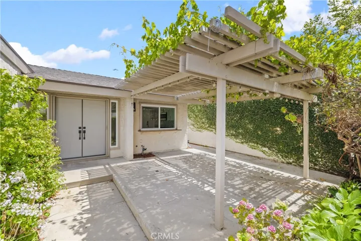 Private, gated front courtyard.