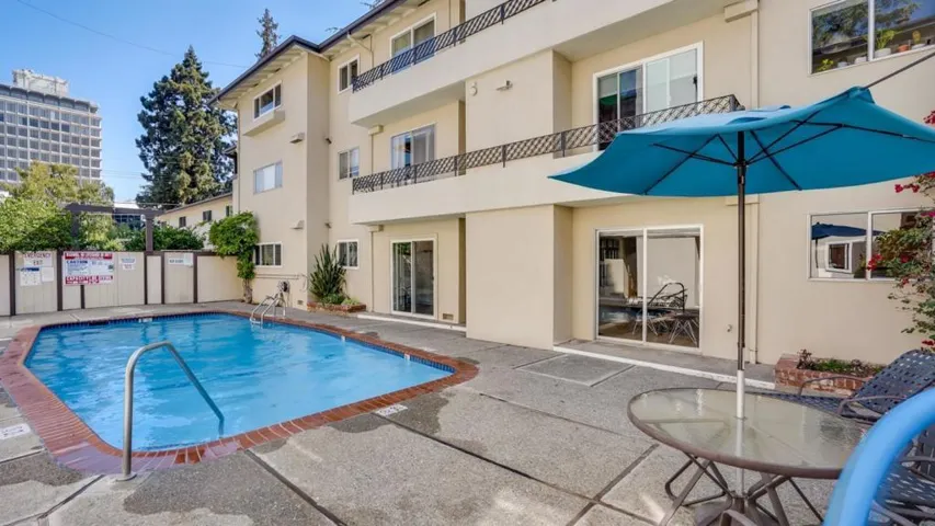 Poolside sliding door