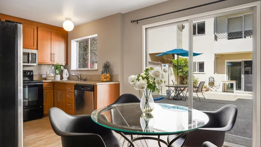 Dining area poolside