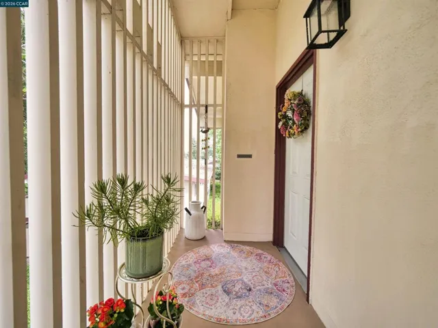 Beautiful entry, with wider private stairs!