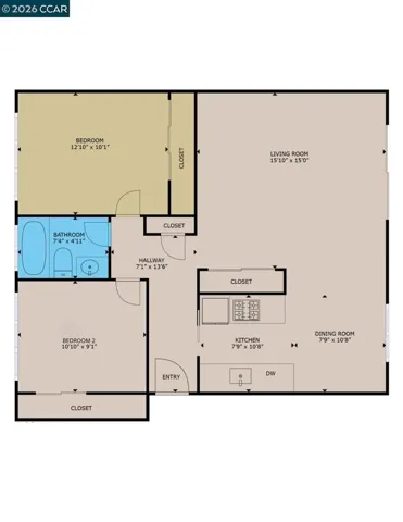 Open floor plan!