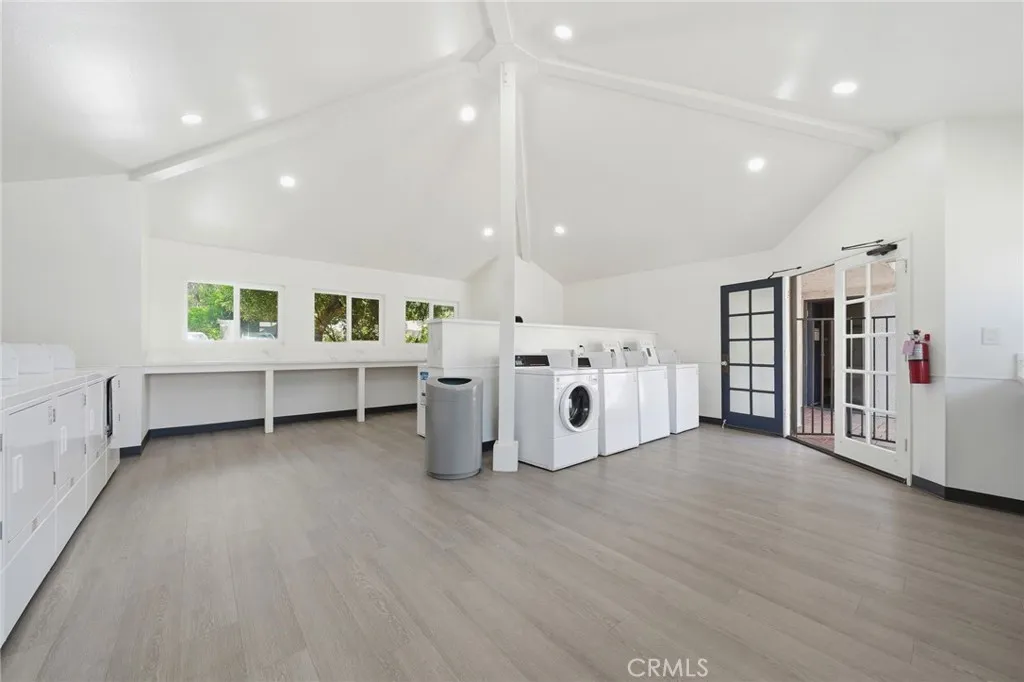 HOA will allow you to add laundry in the home.  This is a community laundry in the complex.