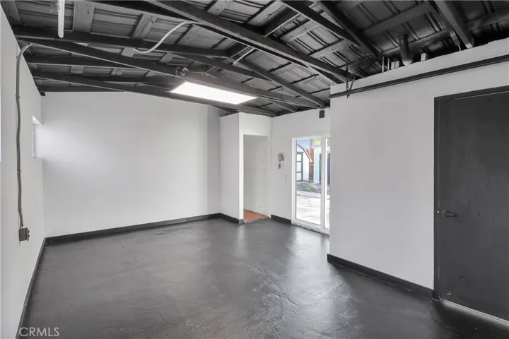 Garage With New Drywall and Paint