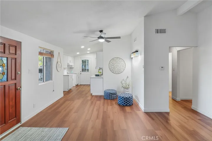 Front Entry With New Flooring Throughout
