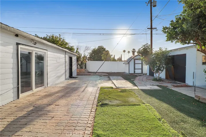Backyard With Large Sheds