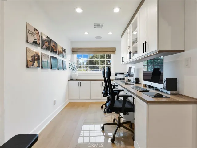 Custom cabinets with lighting