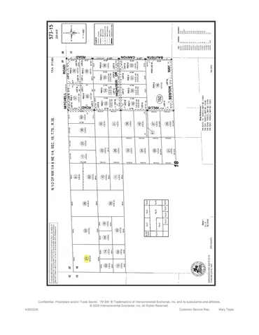 Parcel Map Showing Approximate Property Boundaries