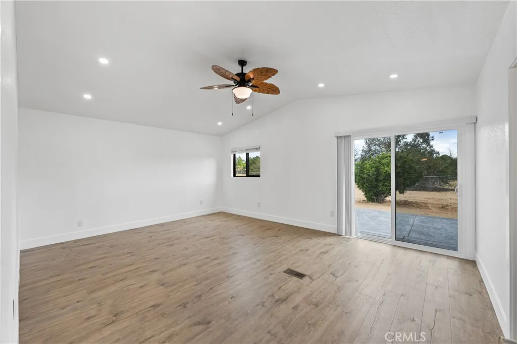 Master bedroom sliding door towards the patio