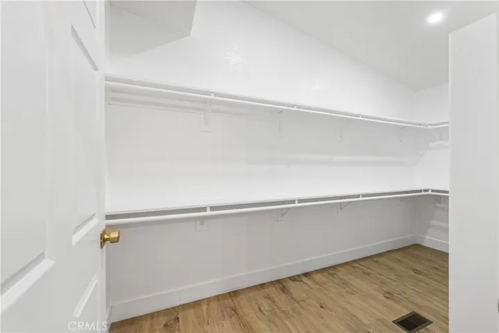 Master walk-in closet