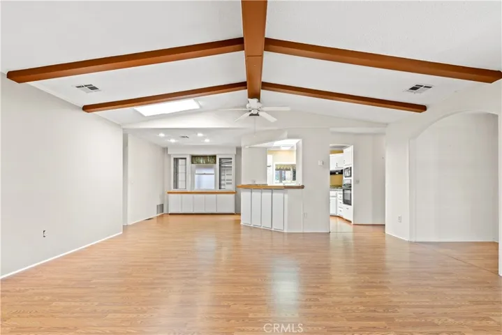 Living room, kitchen, dining