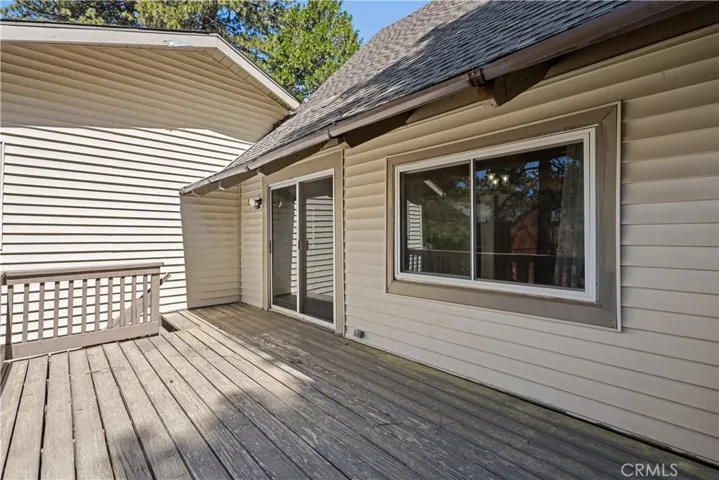 Back deck off of living room.