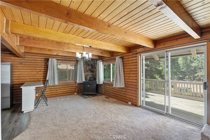 Living room dining area.