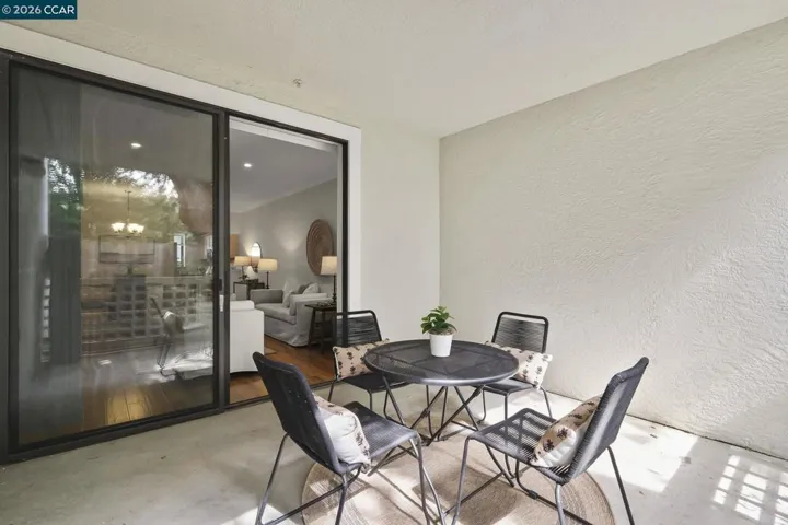 Patio off of the living room