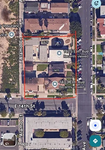 The area outlined in red is all available for sale.  Compromrised o of 5 lots, owned by two different owners.