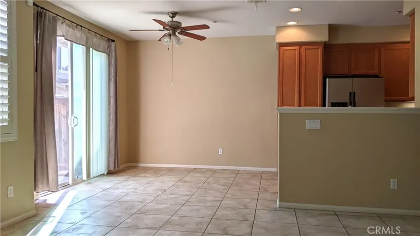 Dining area off kitchen & slider to patio
