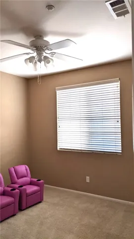 3rd beddroom ceiling fan, blinds