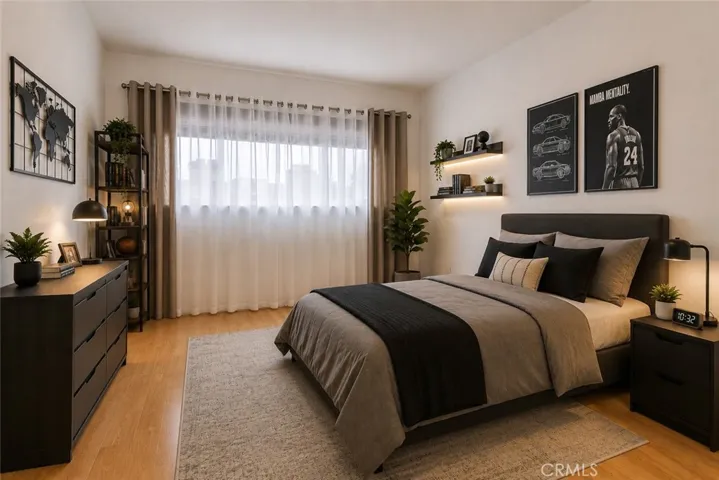 Digitally Enhanced Image Virtiually Staged Bedroom 2