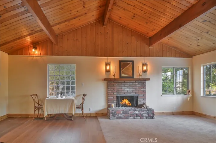 Photo has AI fire in fireplace