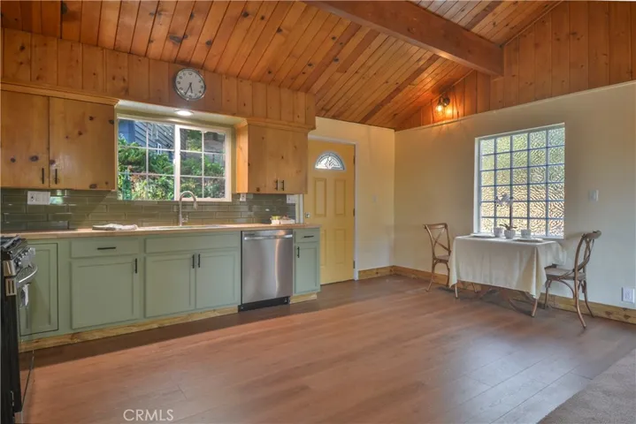 Kitchen and eating area