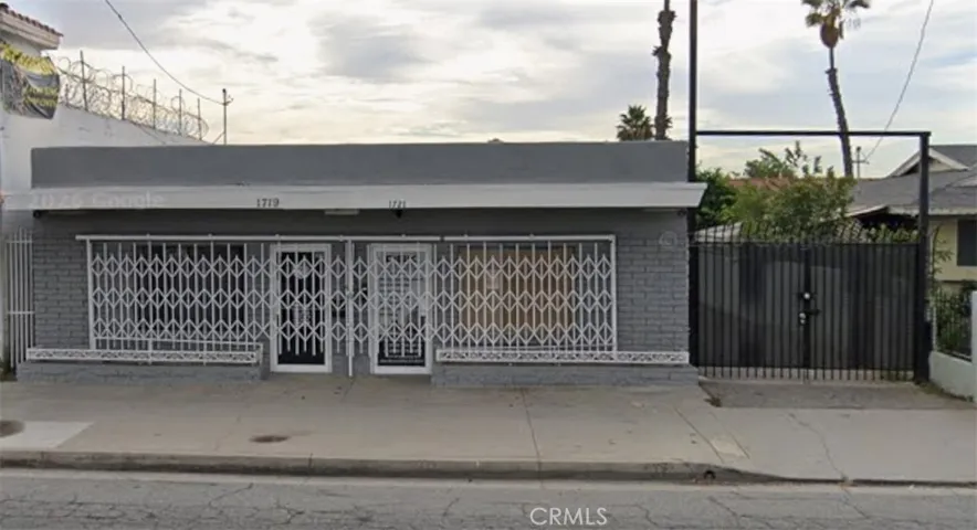 street view, barbershop has set up their sign since