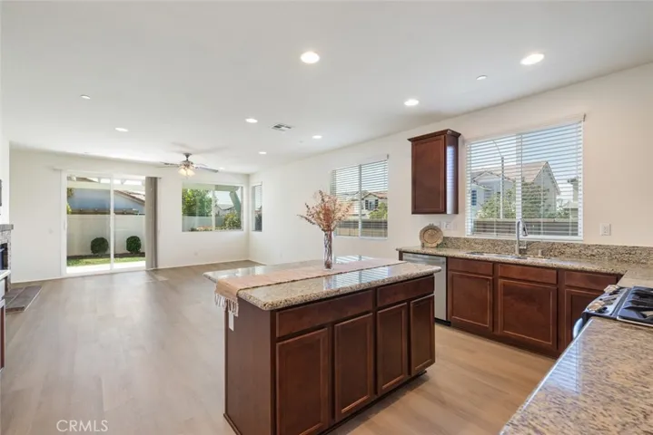 View of Kitchen to Family-Room.