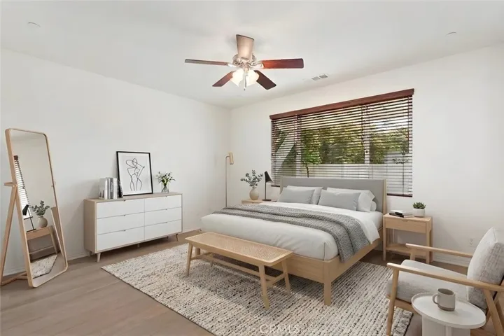 Primary Bedroom Virtually Staged.